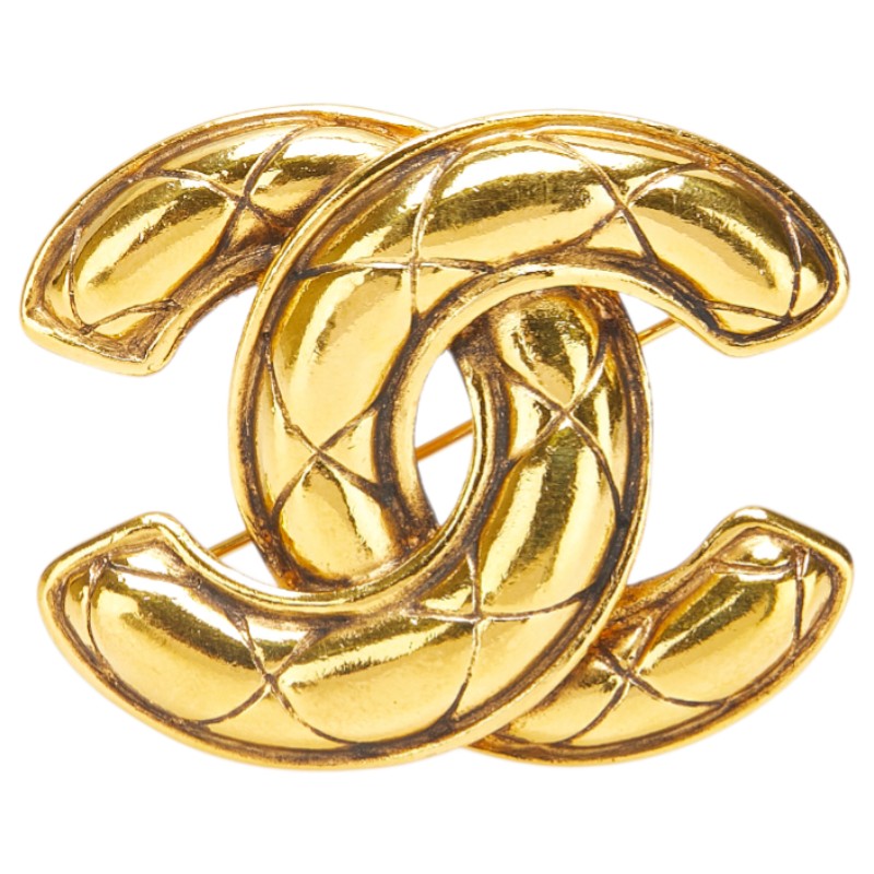 Chanel Coco Mark Matelasse Brooch Classic Flap Tote