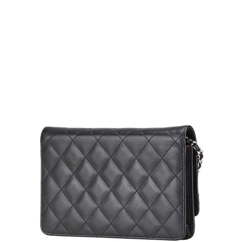 Chanel Cambon Line Lambskin Chain Shoulder Bag Classic Flap