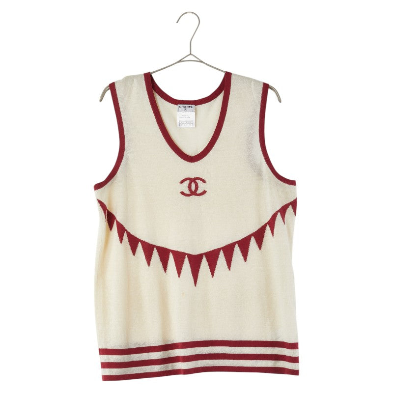 Chanel Coco Mark Linen Cashmere Cotton Top Handbag