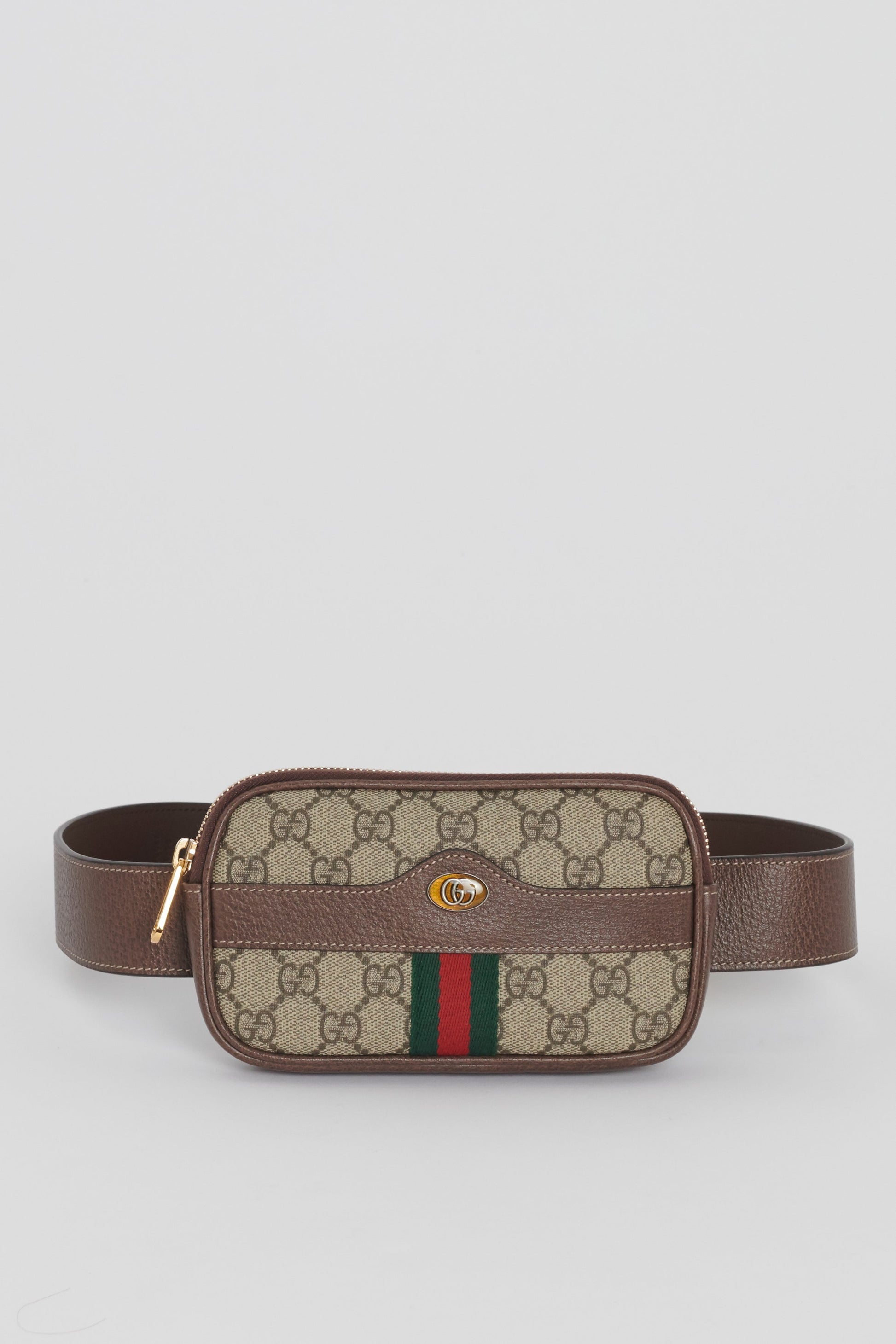 Gucci Monogram Leather Canvas Shoulder Bag