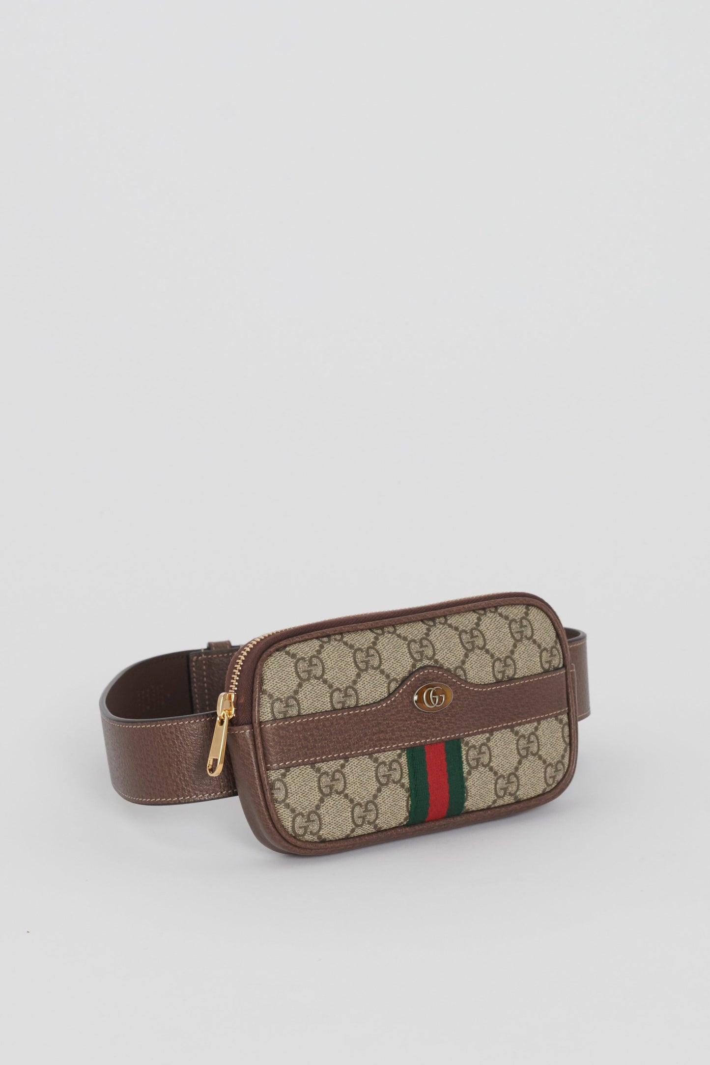 Gucci Monogram Leather Canvas Shoulder Bag