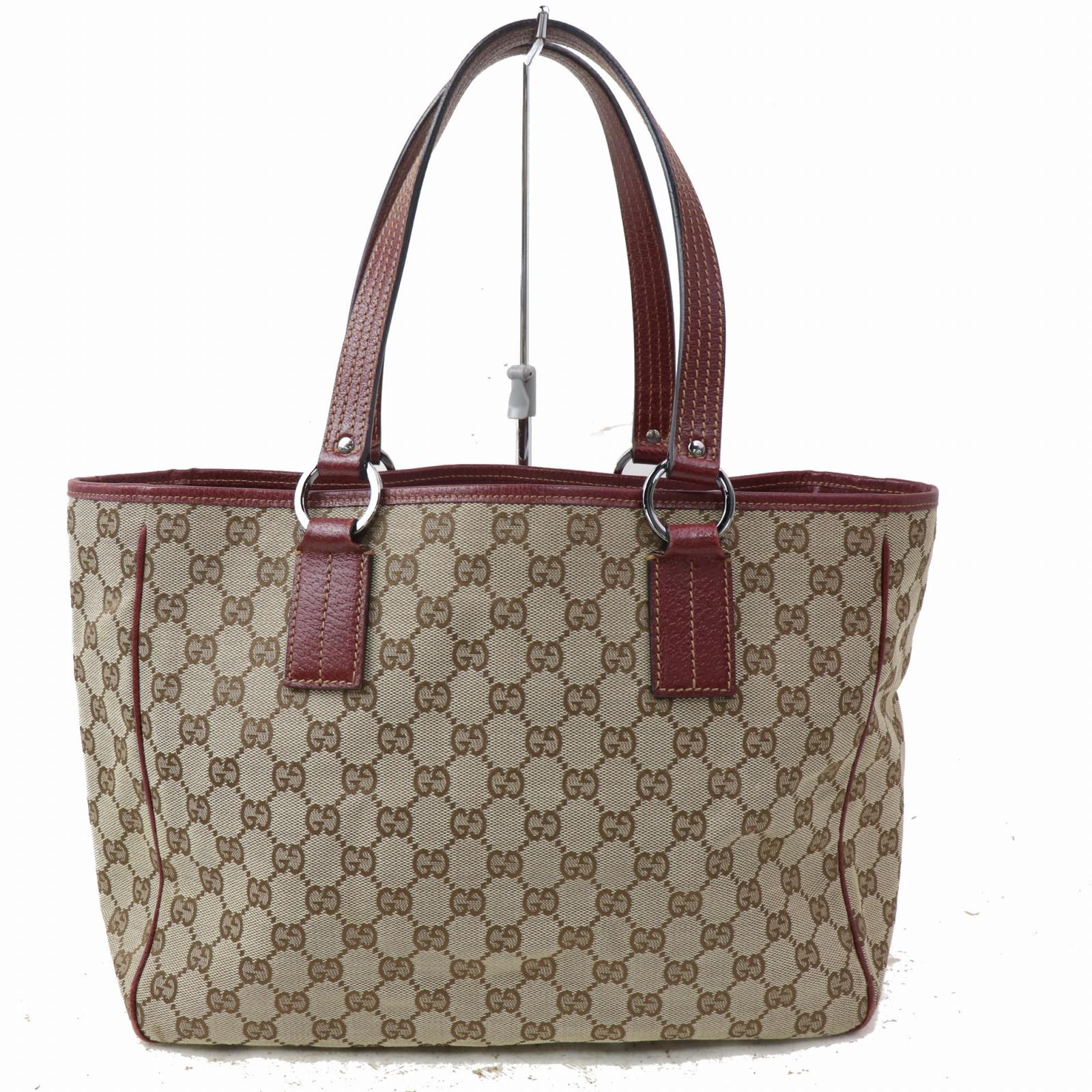 Gucci Brown Canvas Tote Style 2