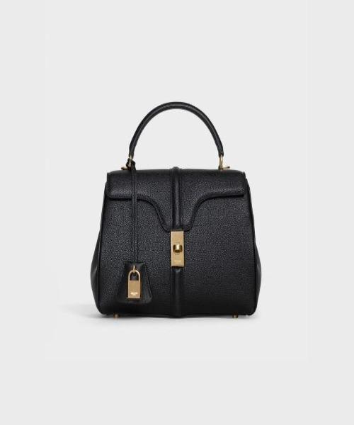 Celine Small Bag In Grained Calfskin Black
