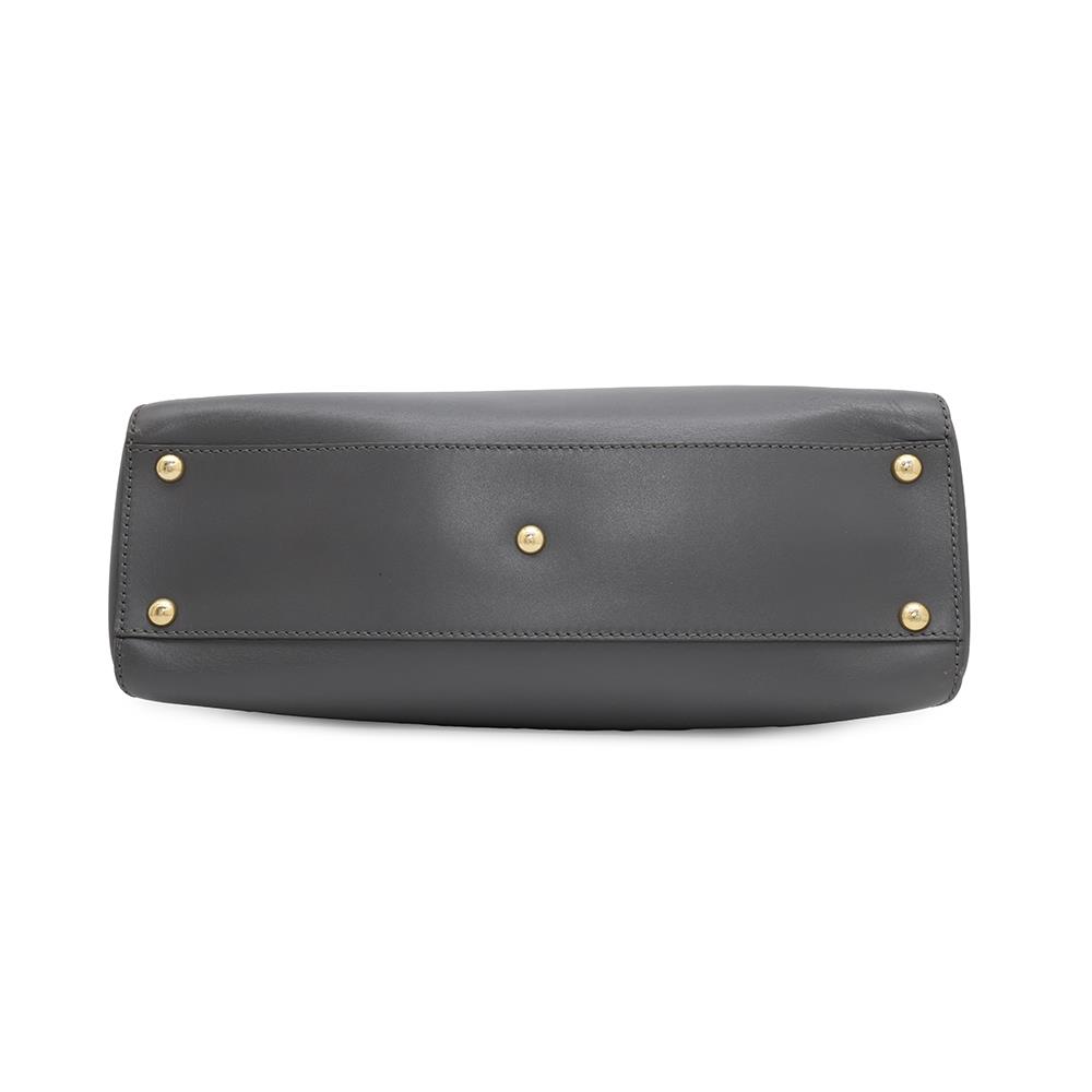 FENDI ?Peekaboo 2wayBag Gray8BN226 Leather Size regular