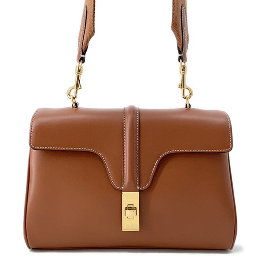 CELINE Teen Soft 16 (Season) Shoulder Tan LU Calf Leather