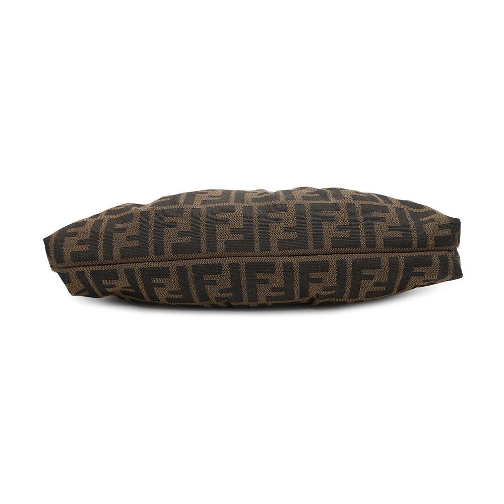 FENDI ?Zucca Pattern one belt Brown8BR445 Canvas Leather
