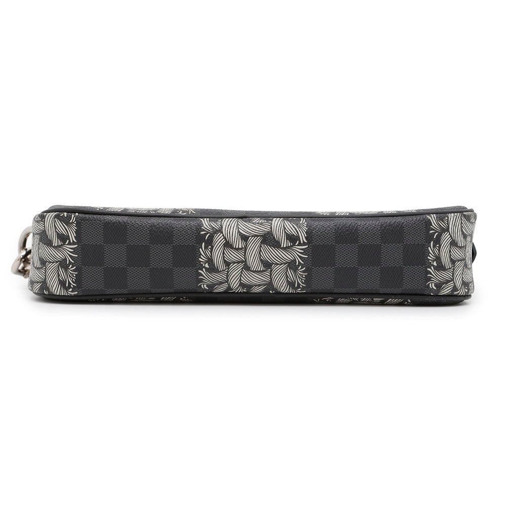 LOUIS VUITTON Pochette Volga Christopher Nemeth NoirN61228 Damier Graphite