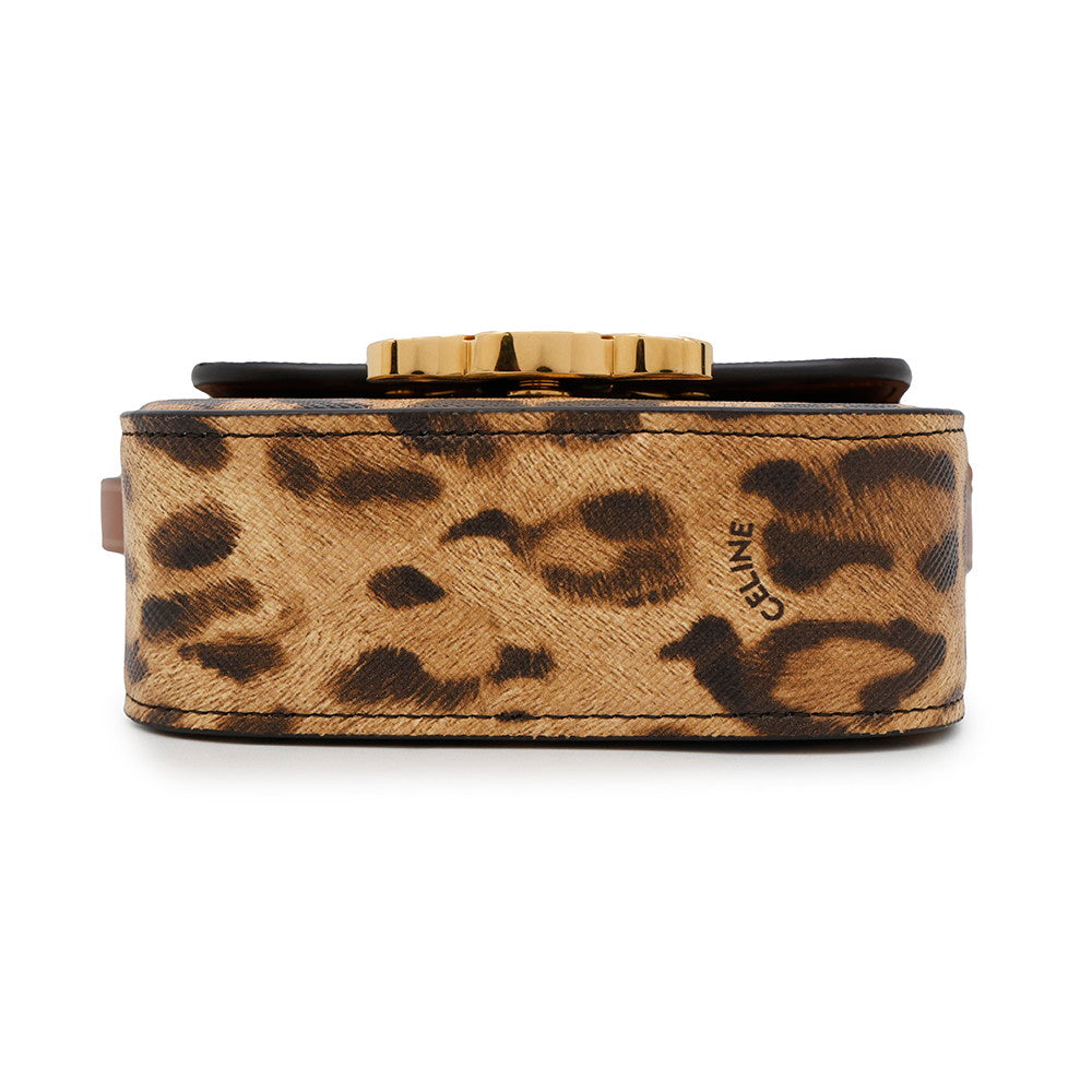 CELINE Claude Shoulder Bag Brown10I512FIX PVC Leather Size Mini