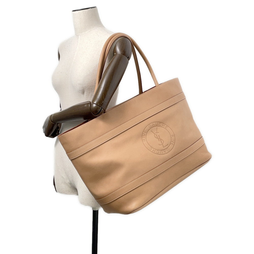 SAINT LAURENT PARIS Cabas Rive Gauche Beige774156 Leather