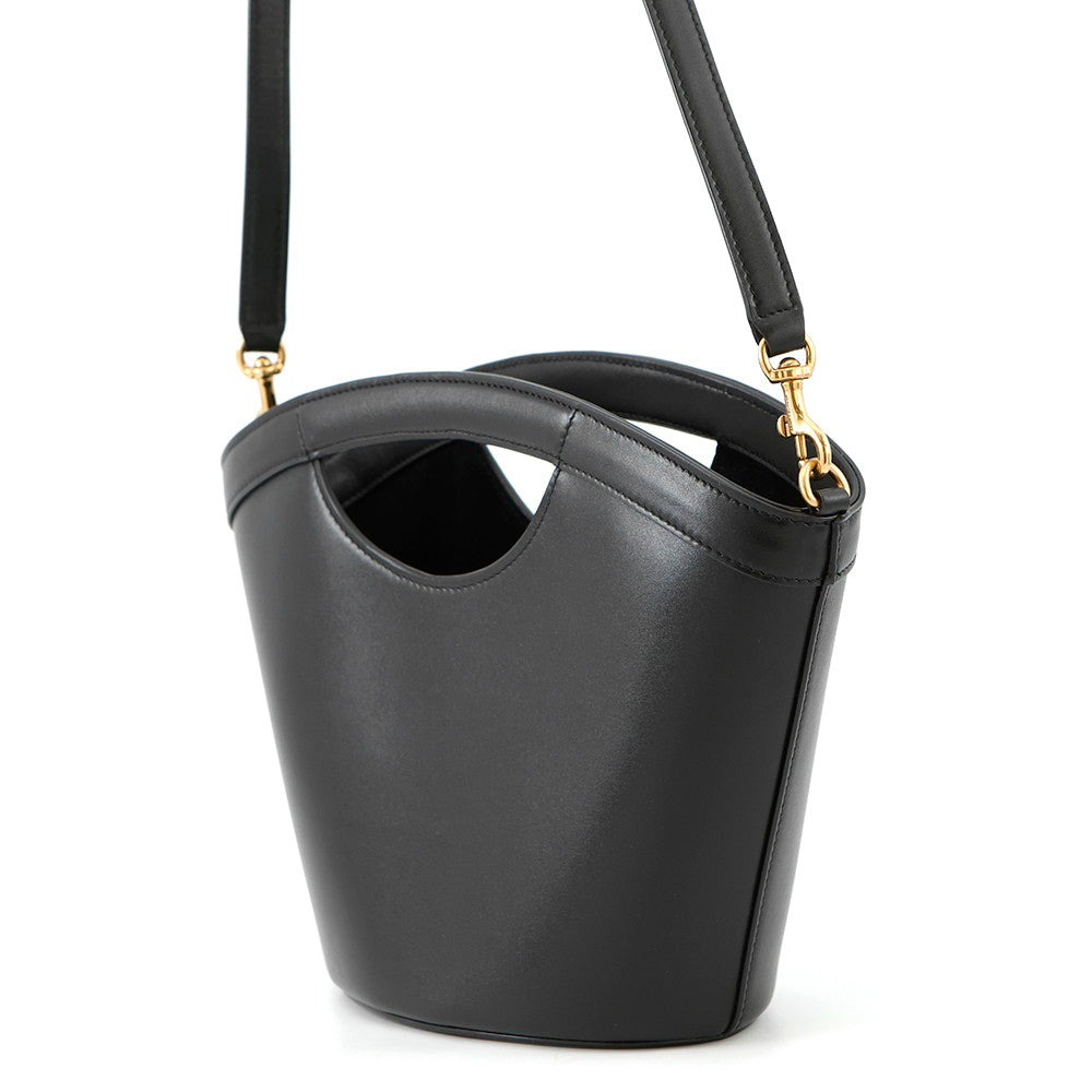 SAINT LAURENT PARIS Seria Tote Bag Black791069 Leather Size Mini
