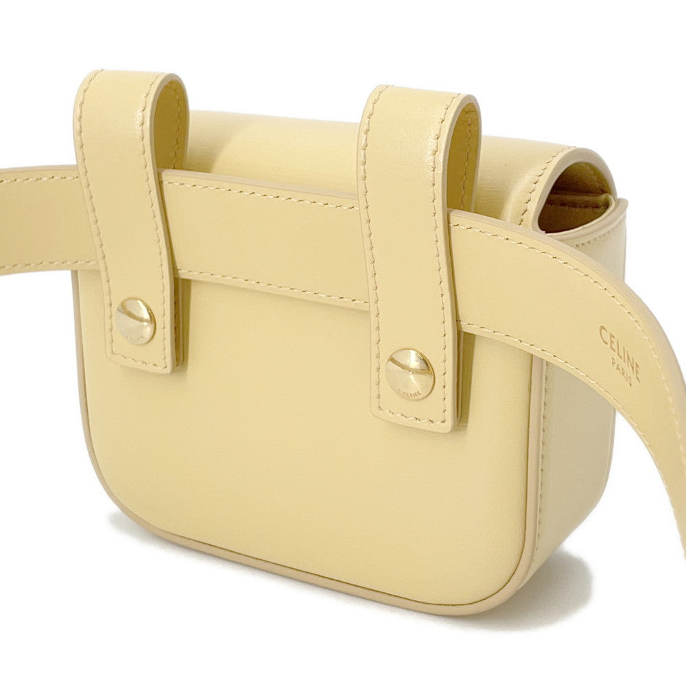 CELINE Triomphe belt bag Yellow45BCN3 Leather