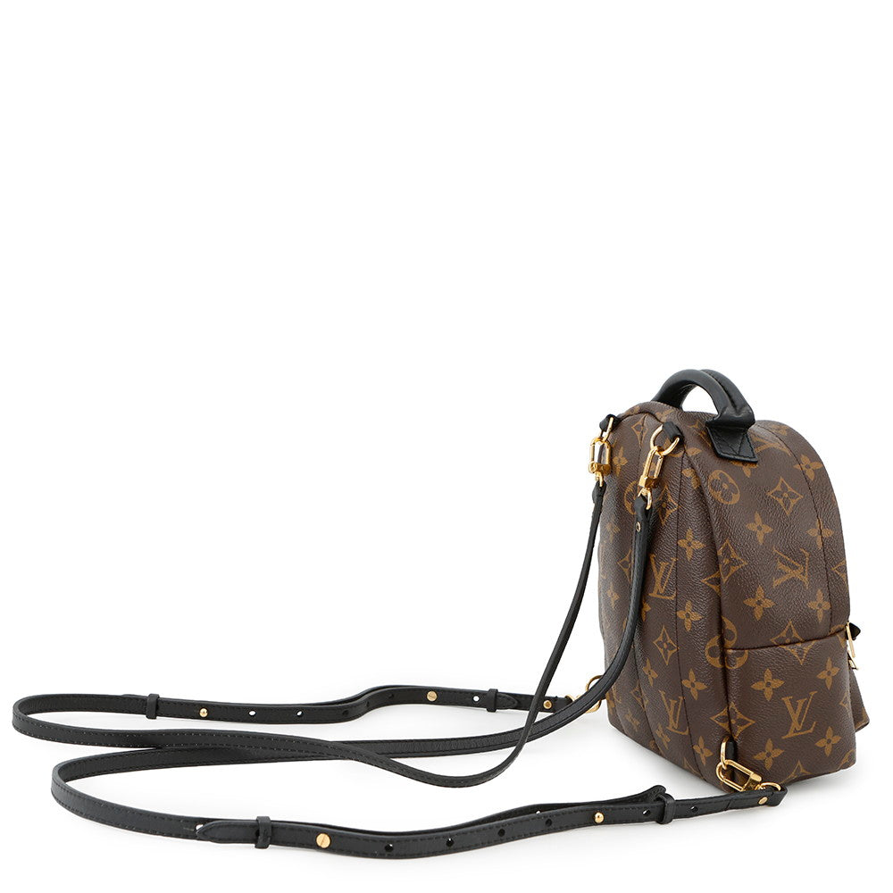 LOUIS VUITTON Palm Springs Backpack NoirM44873 Monogram Size MINI
