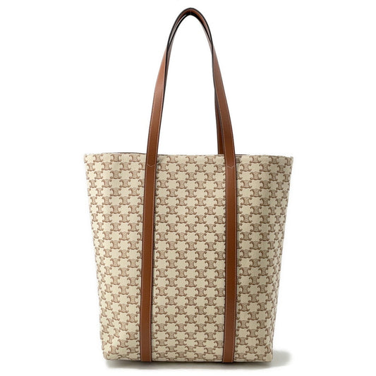 CELINE mum bag Natural/Tan194542 TriompheCanvas Leather