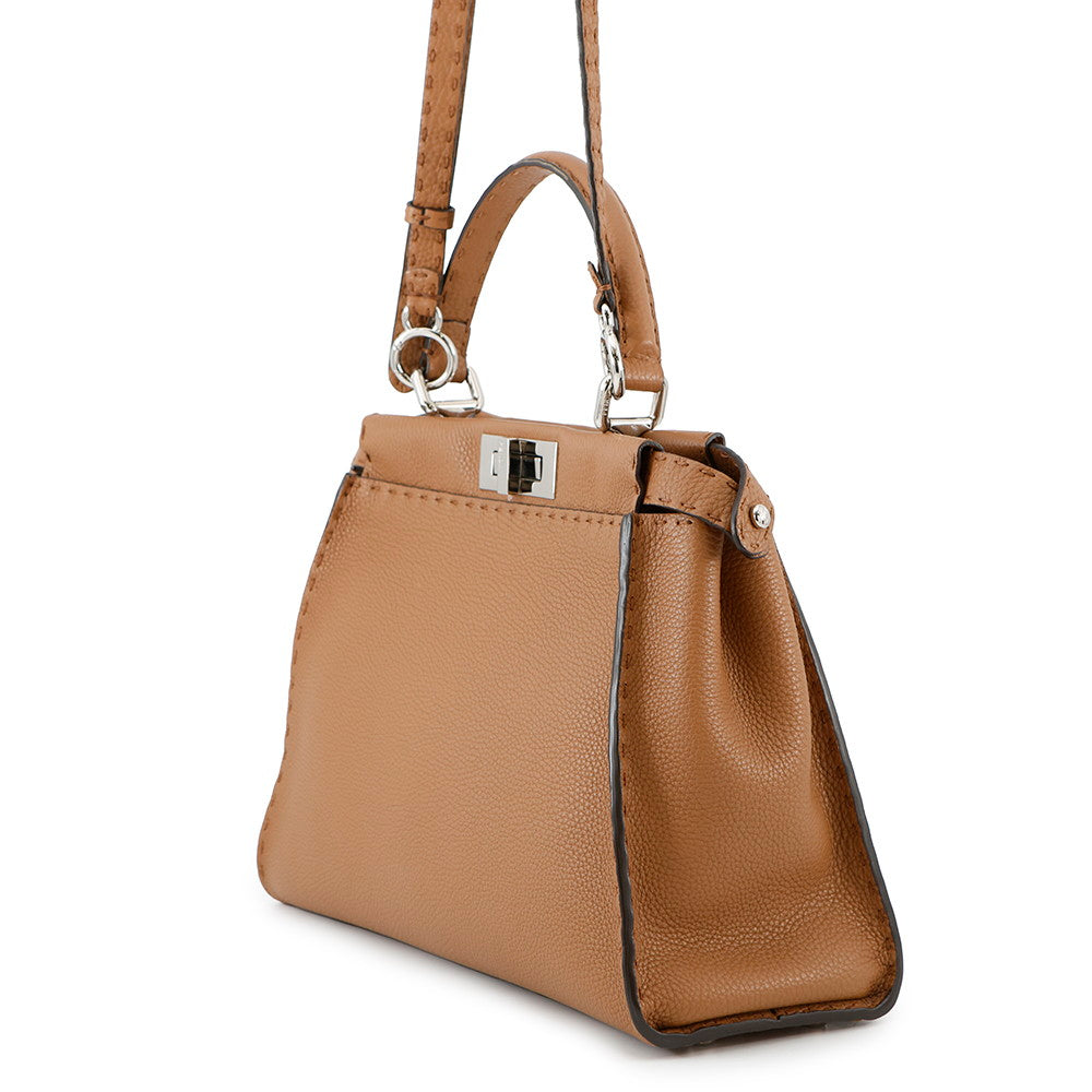 FENDI Selleria Peekaboo Brown8BN226 Leather Size regular