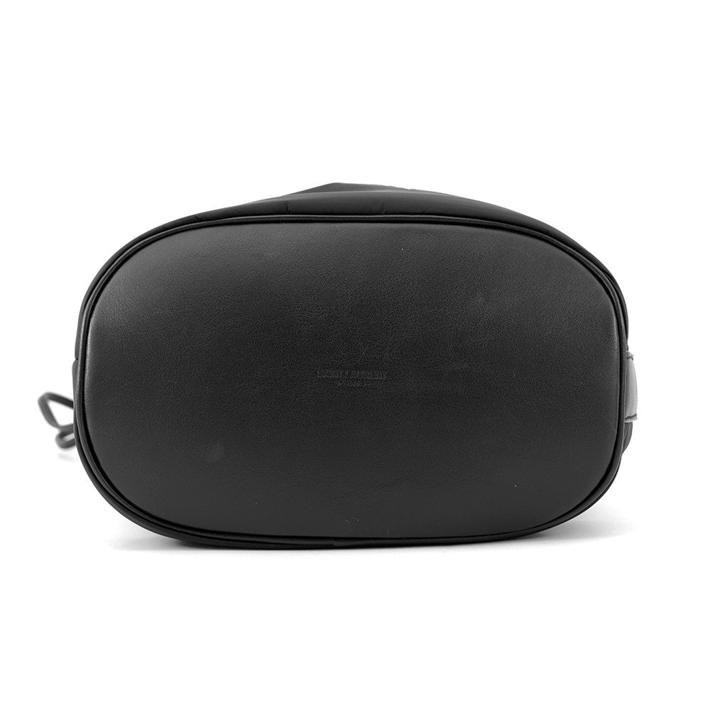 SAINT LAURENT PARIS Rive Gauche bucket bag Black710261 Nylon Leather