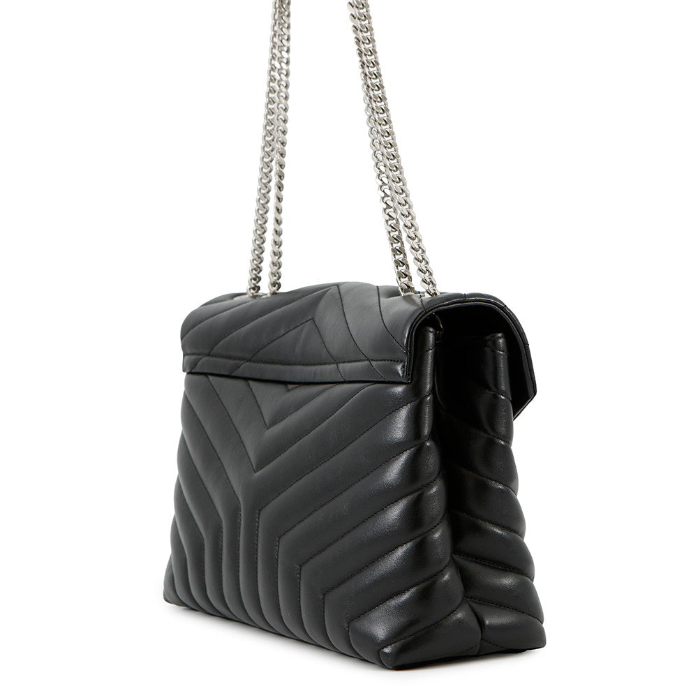 SAINT LAURENT PARIS Loulou ChainShoulder Bag Black574946 Leather Size Medium