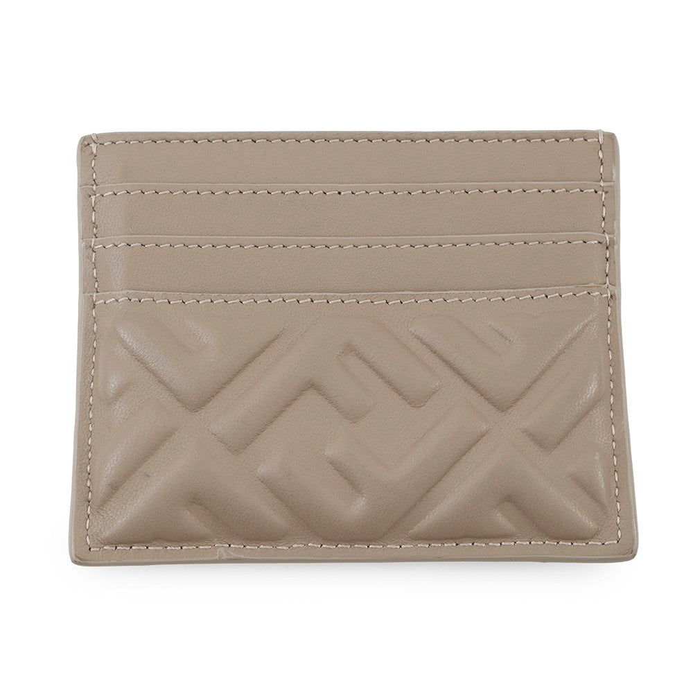 FENDI ?Baguette Card Case Gray8M0445 Nappa Leather