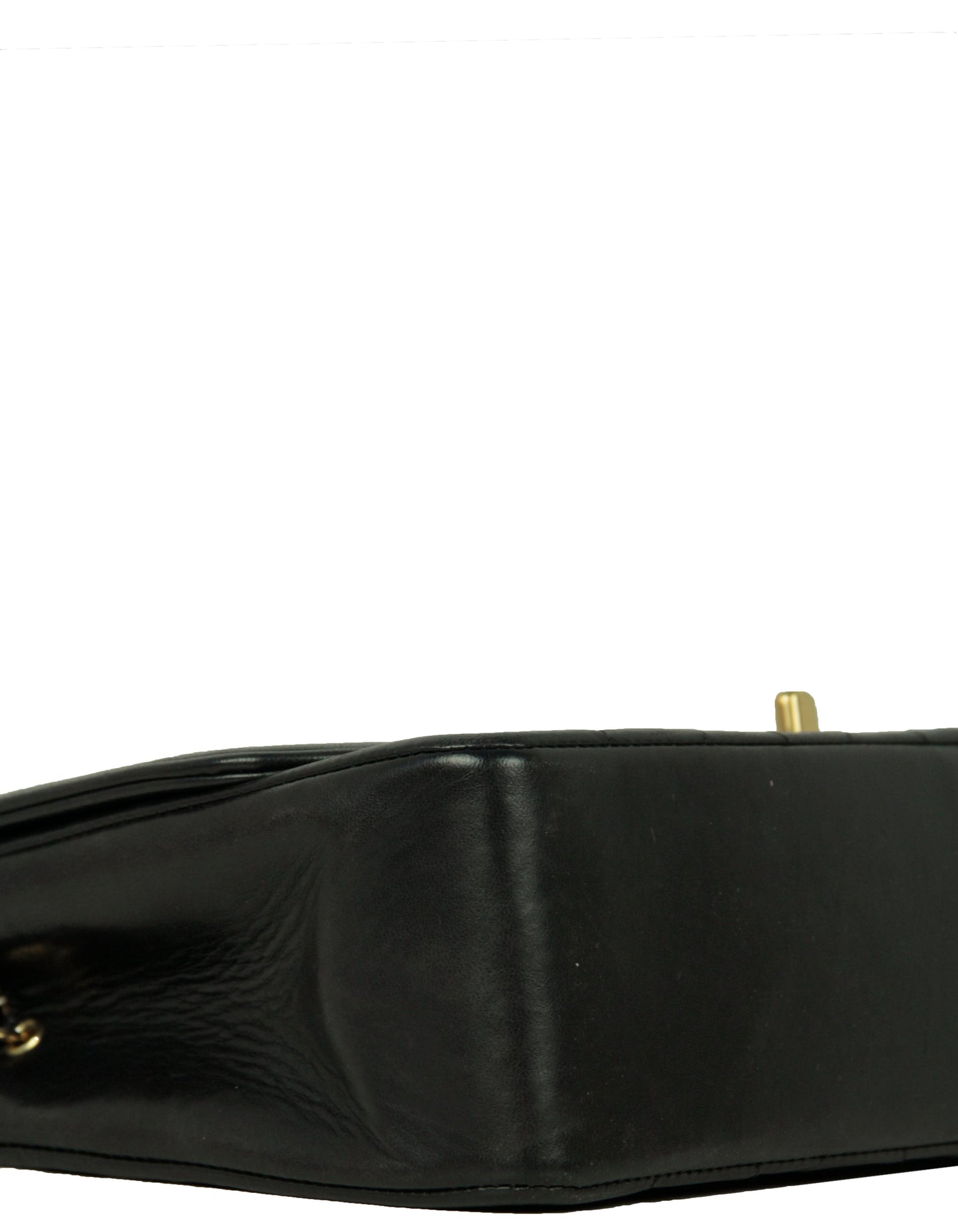 Chanel Black Lambskin Leather Quilted Medium Single Flap Diana Bag