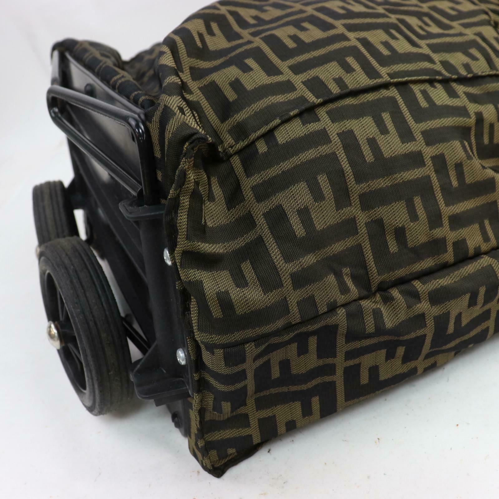 Fendi Hand Bag Beige Zukka Nyron (SHC1- )