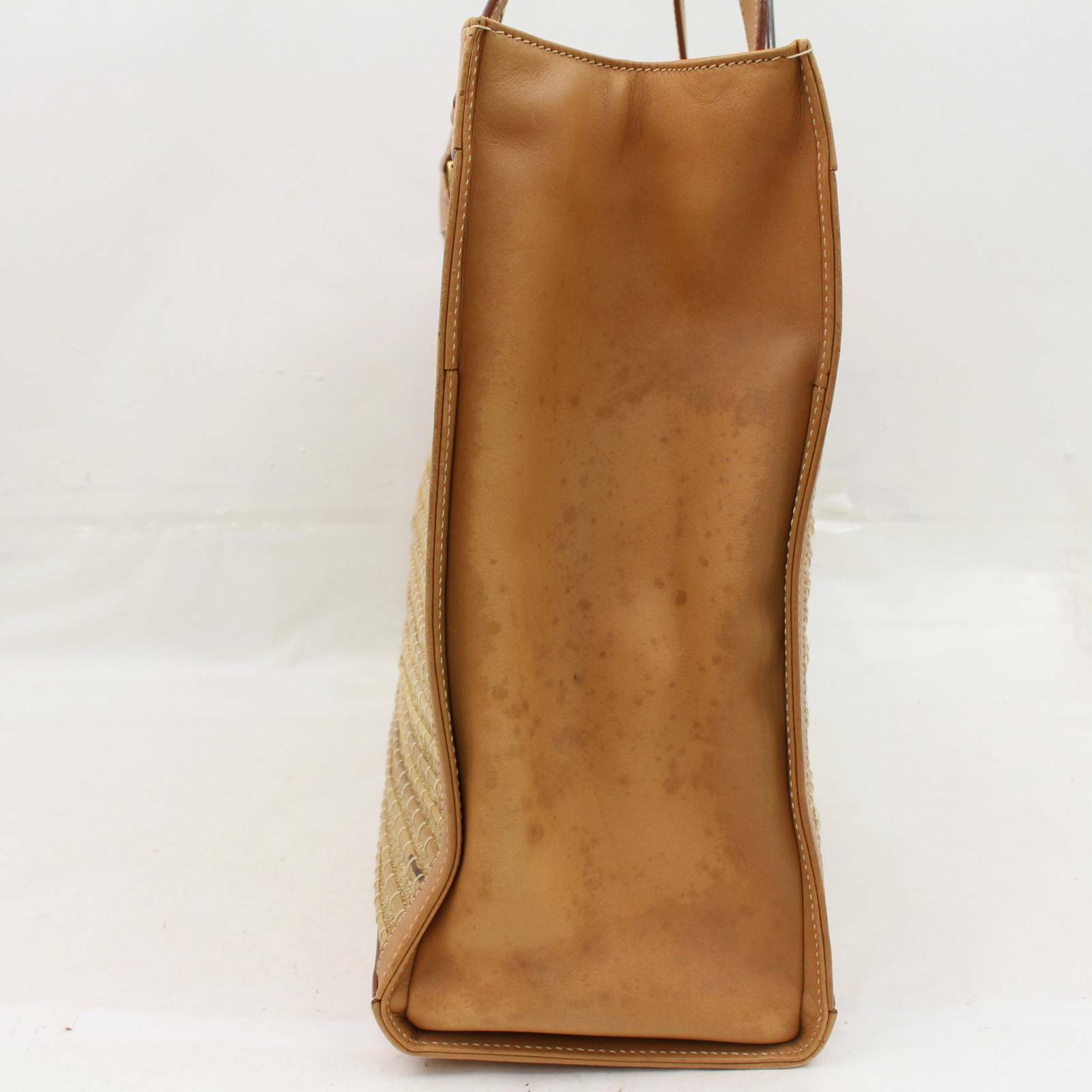 Gucci Beige Leather Tote Style 2