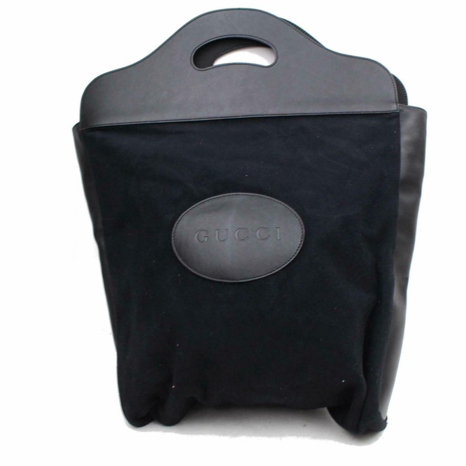 Gucci Black Leather Tote Style 3