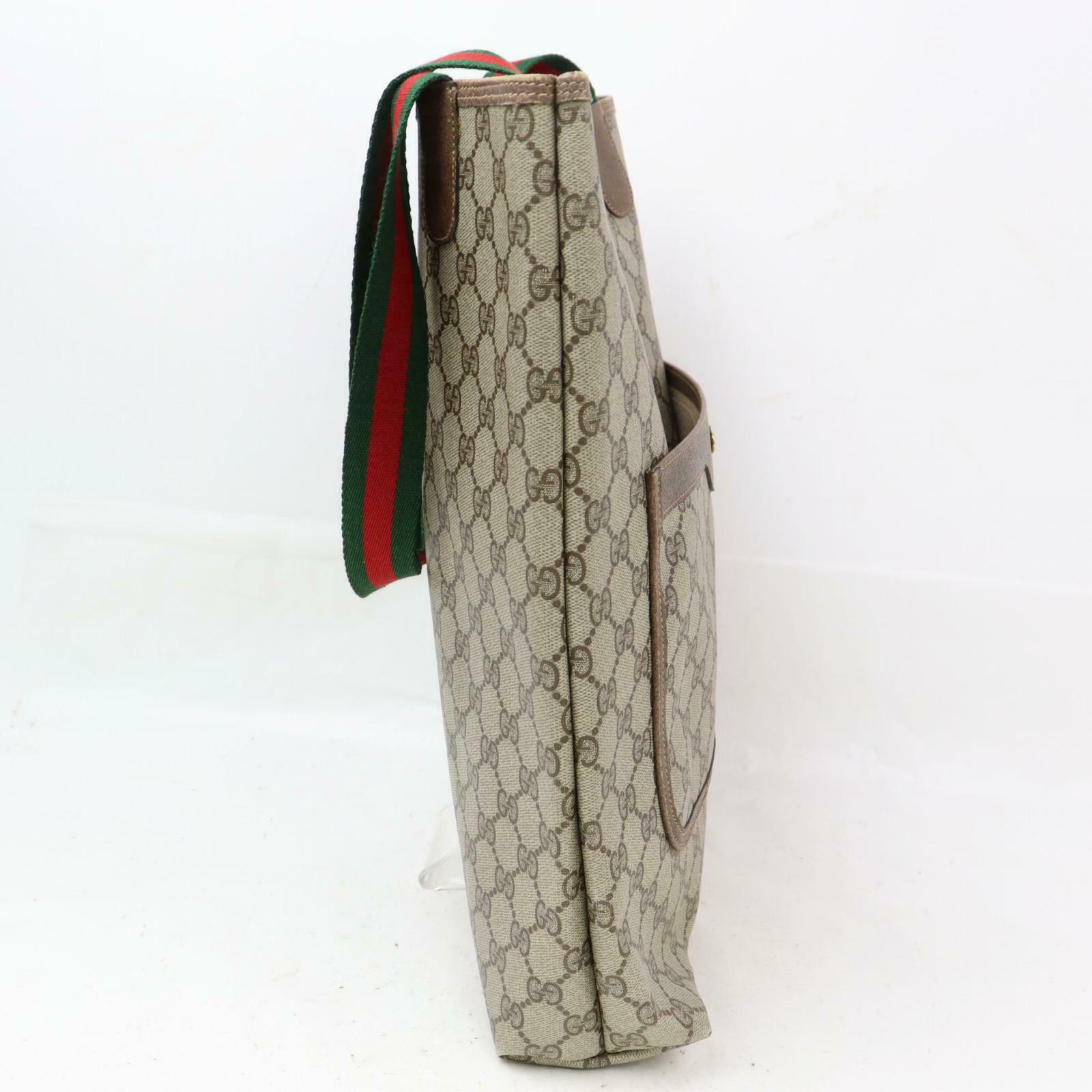 Gucci White Canvas Tote Style 2
