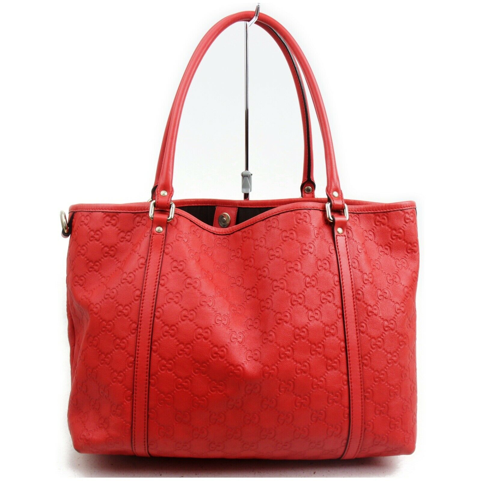 Gucci Black Leather Tote Style 20