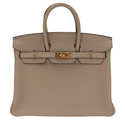 Hermes25cm Birkin Gris Tourterelle Togo Leather Gold Hardware