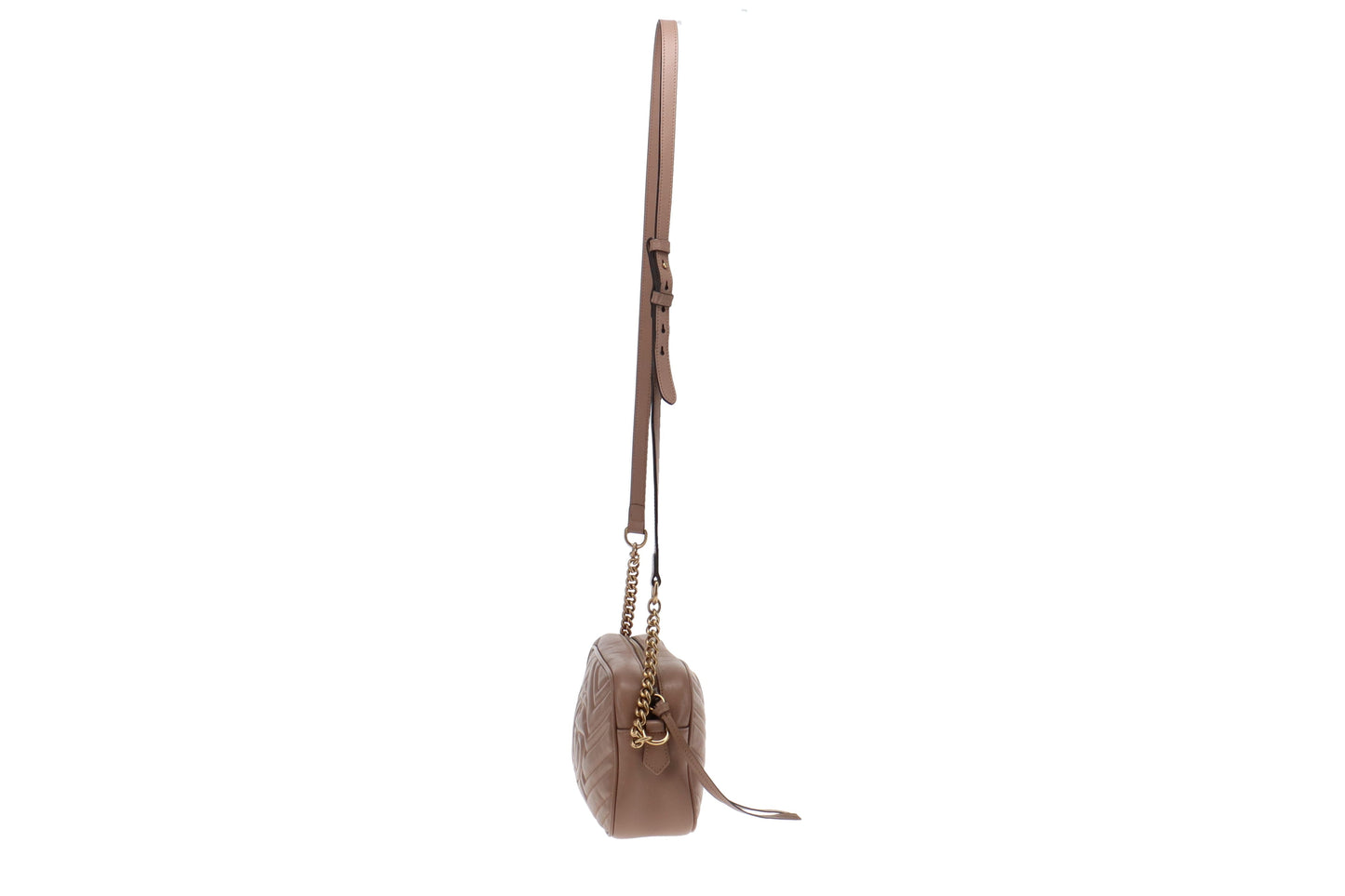 Gucci GG Marmont Pink Leather Crossbody
