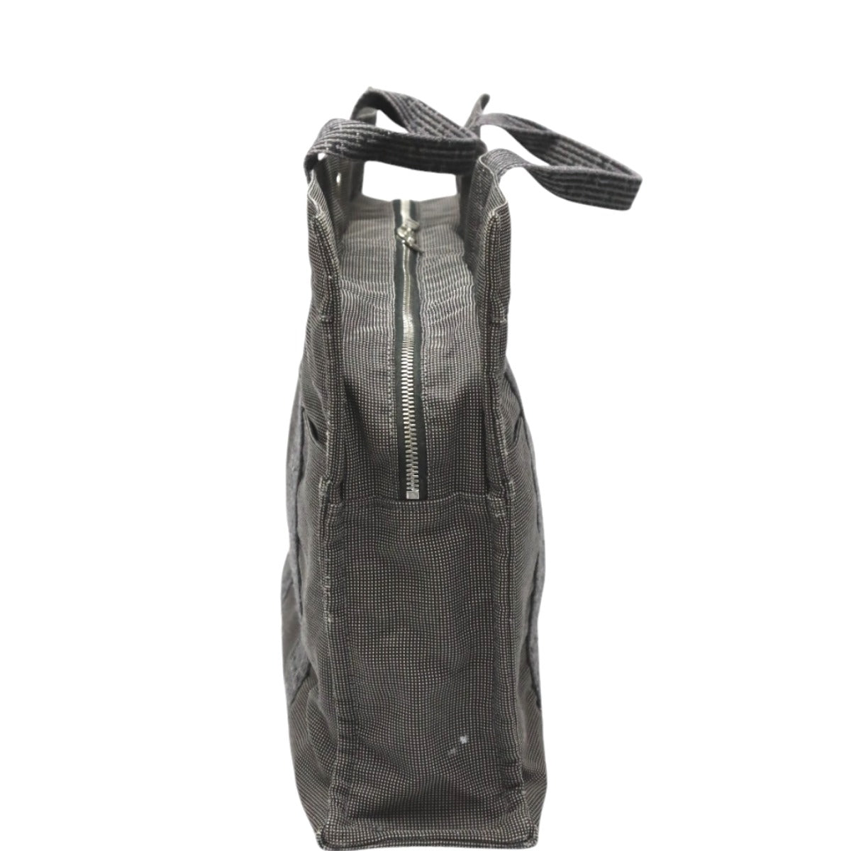 HERMES Tote Bag canvas gray Tote MM Her Line canvas unisex(Unisex)