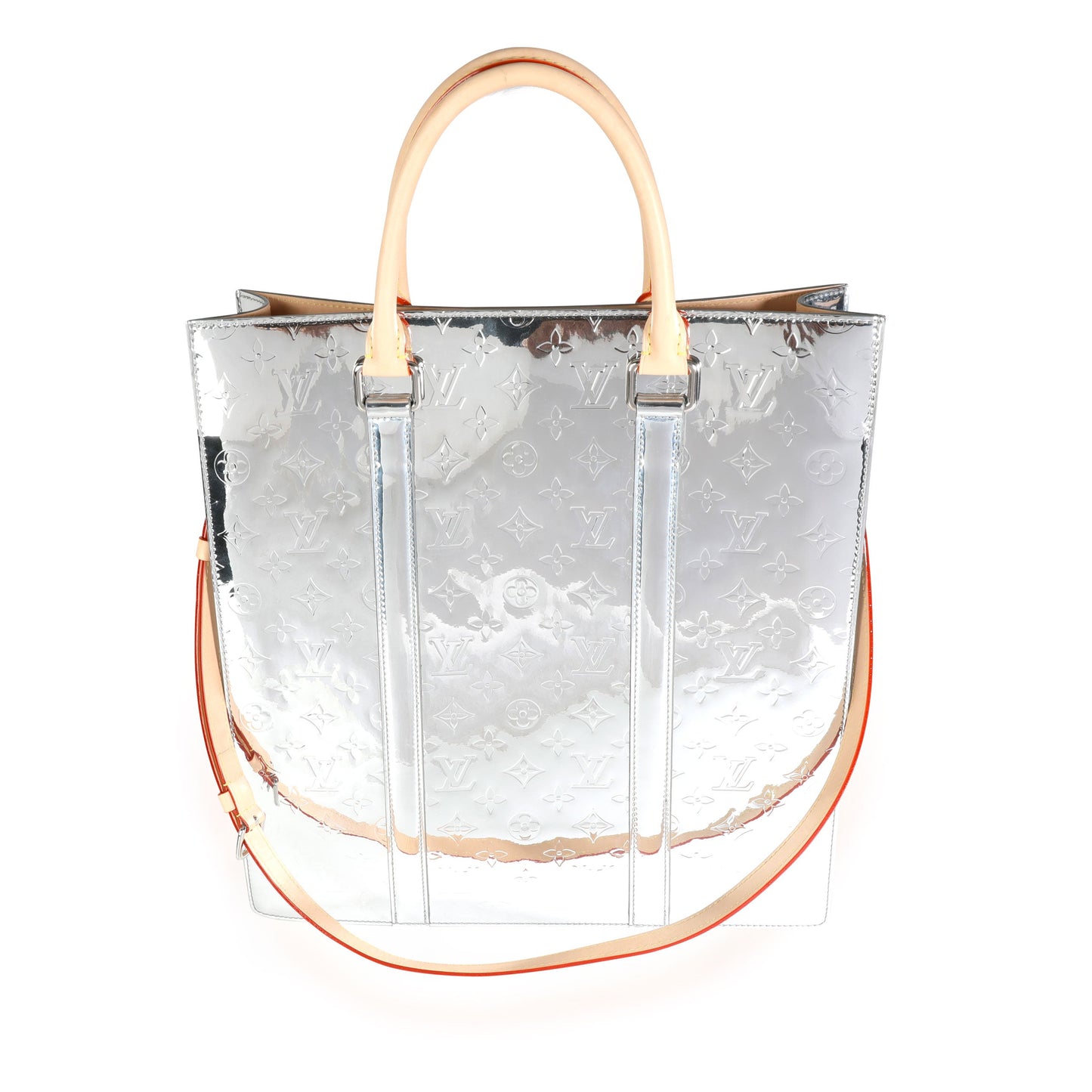 LOUIS VUITTON Limited Edition Monogram Mirror Coated Miroir Sac Plat Handbag