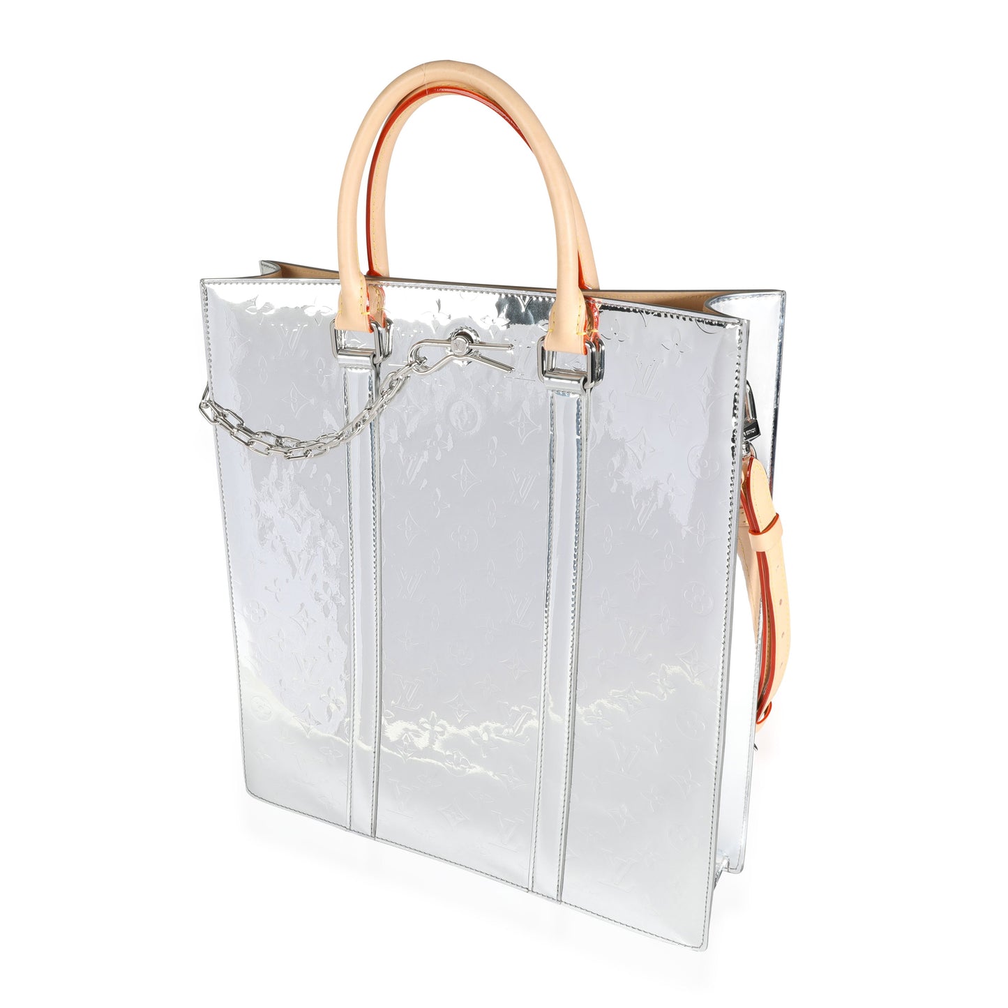 LOUIS VUITTON Limited Edition Monogram Mirror Coated Miroir Sac Plat Handbag