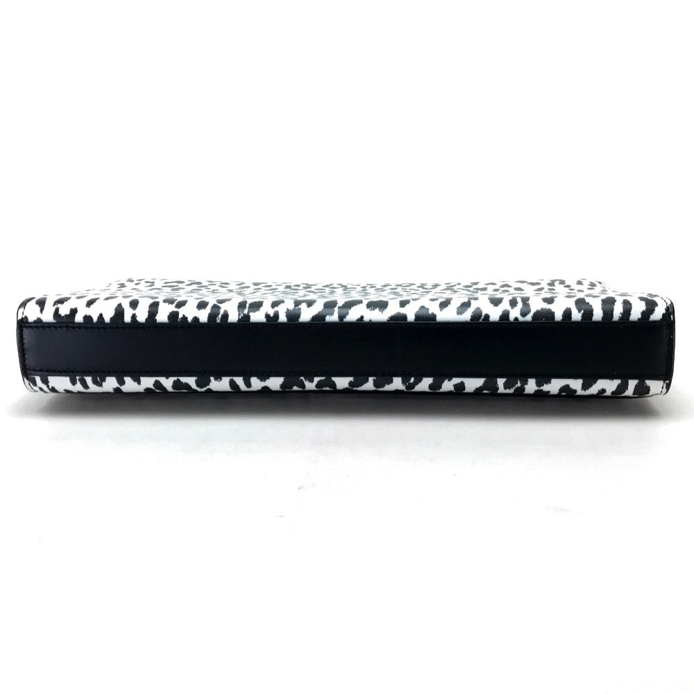 SAINT LAURENT PARIS Clutch bag 326079 Calf leather black Cassandra Leopard Women