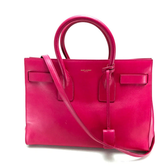 SAINT LAURENT PARIS Tote Bag 324823 leather Fusha pink Small Classic Sac de Jour Women