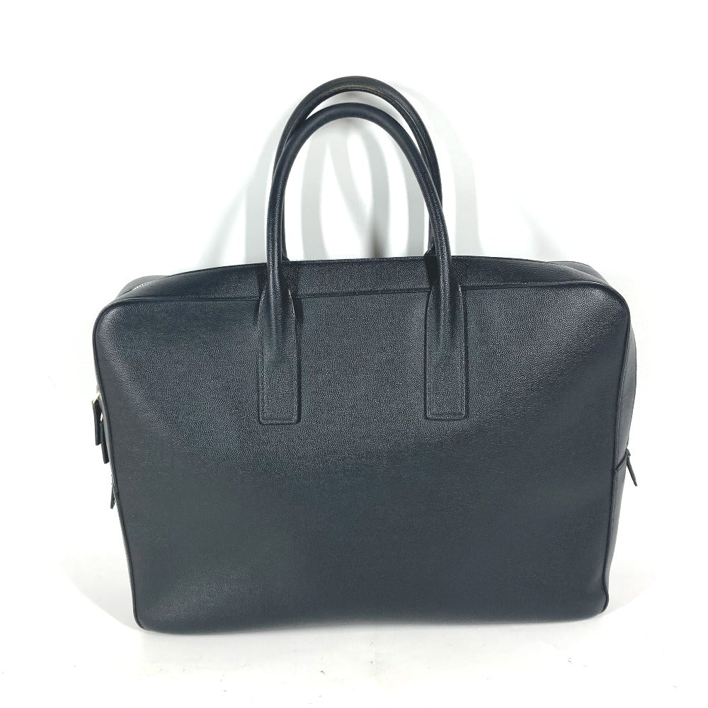 SAINT LAURENT PARIS Business bag 342606 leather black Classic Museum mens