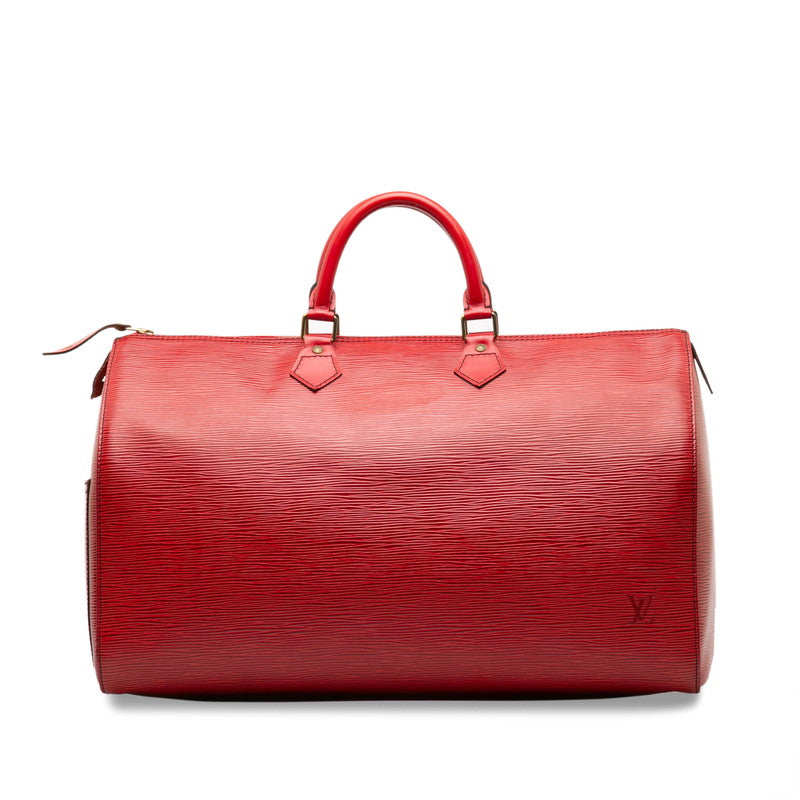 LOUIS VUITTON Epi Boston Bag Handbag Castilian Red Ladies
