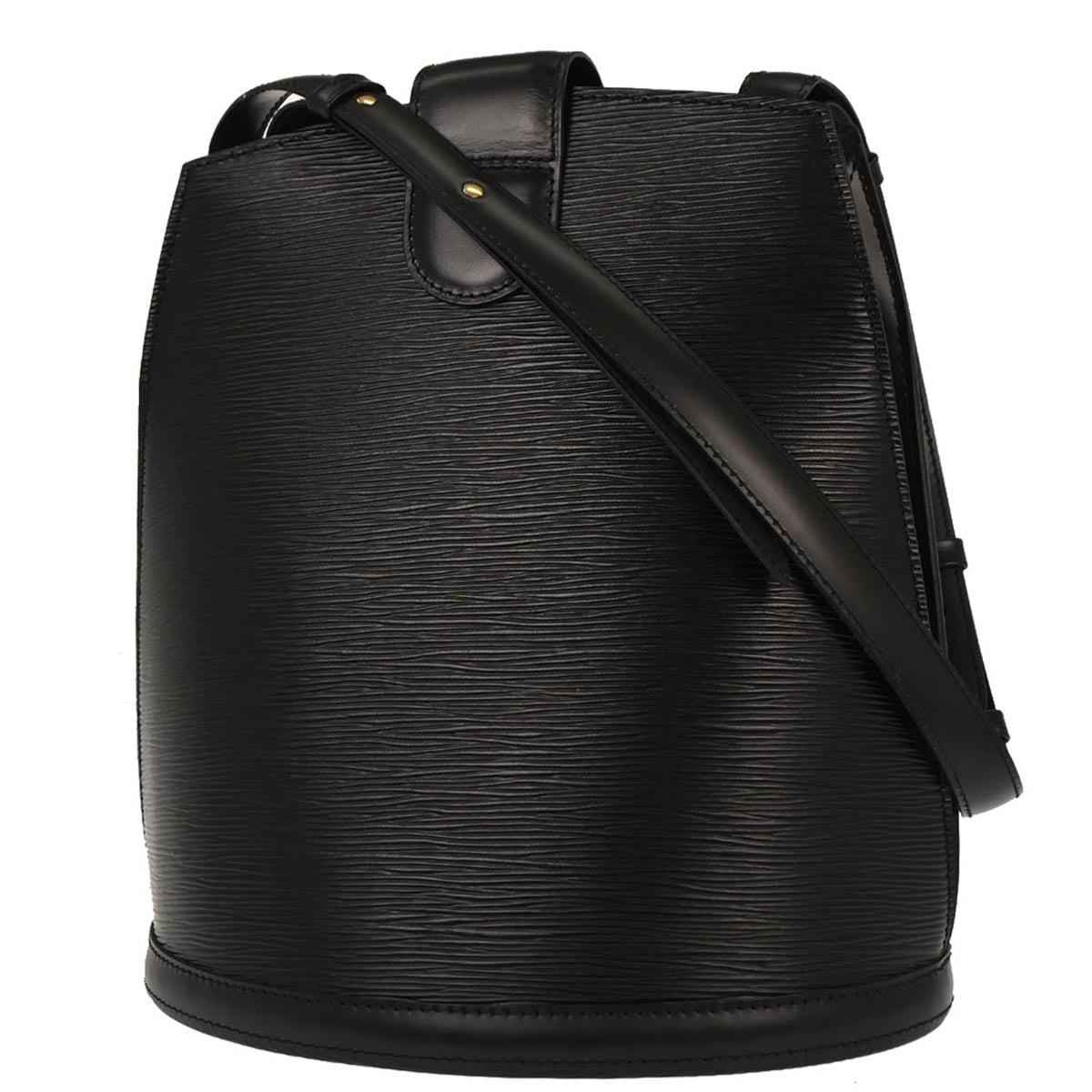 Louis Vuitton 1995 Black Epi Cluny Shoulder Bag M52252