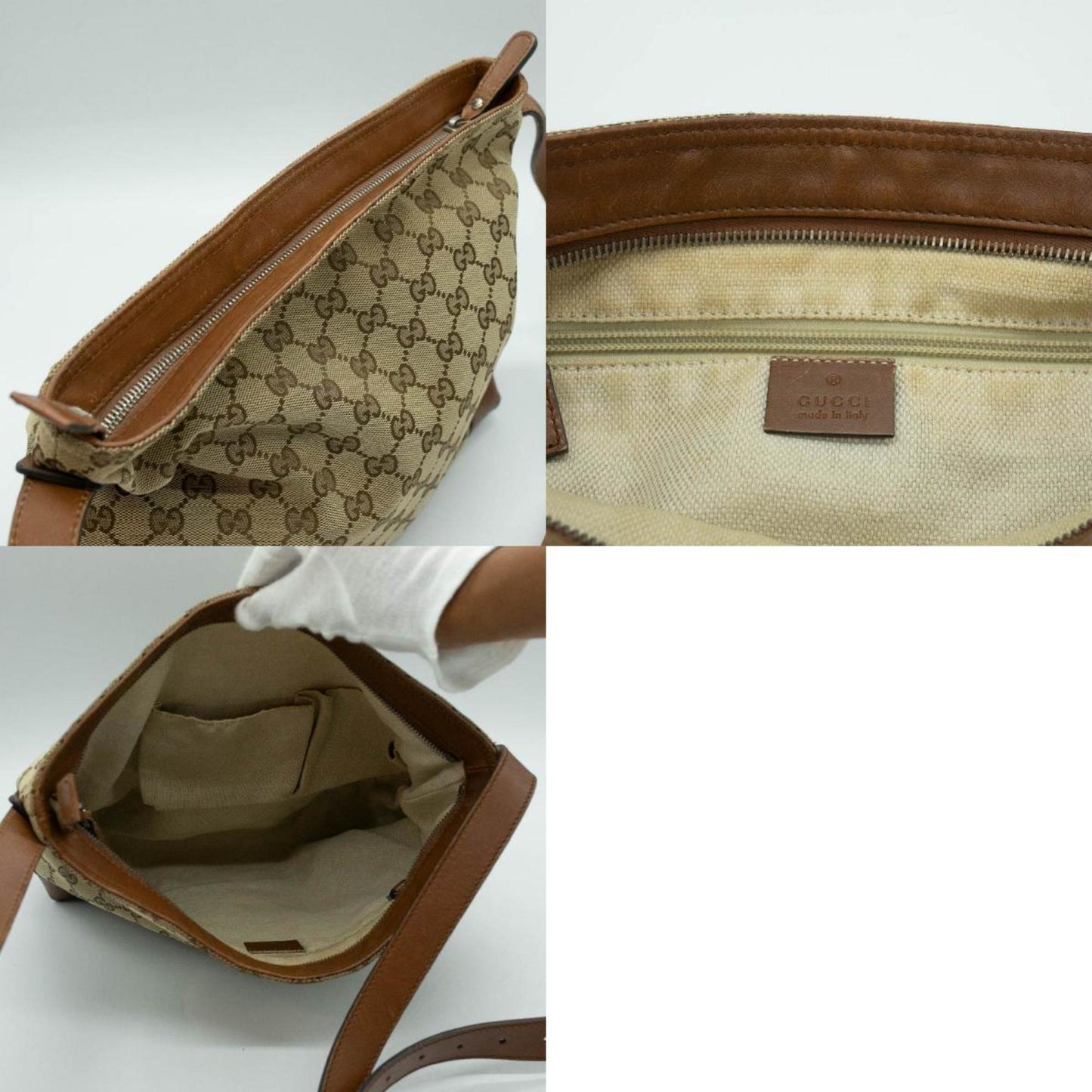Gucci Canvas Shoulder Bag