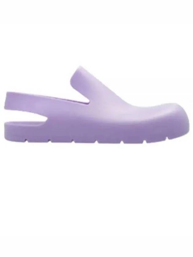 Luxury Bottega Veneta Puddle Clog Rubber Sandals Wisteria