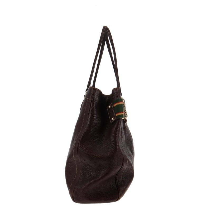 Gucci Brown Leather Tote Style 3