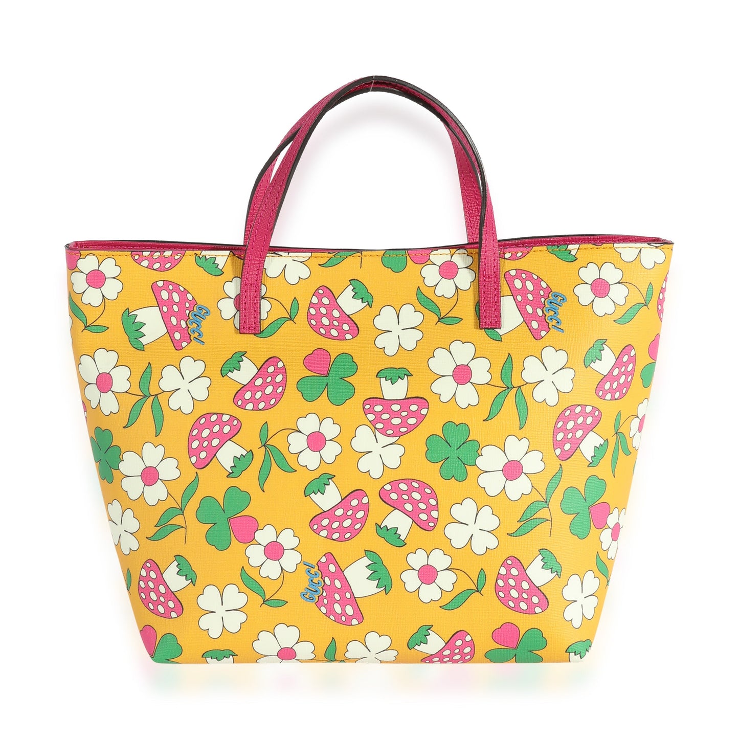Gucci Monogram Nylon Leather Canvas Tote