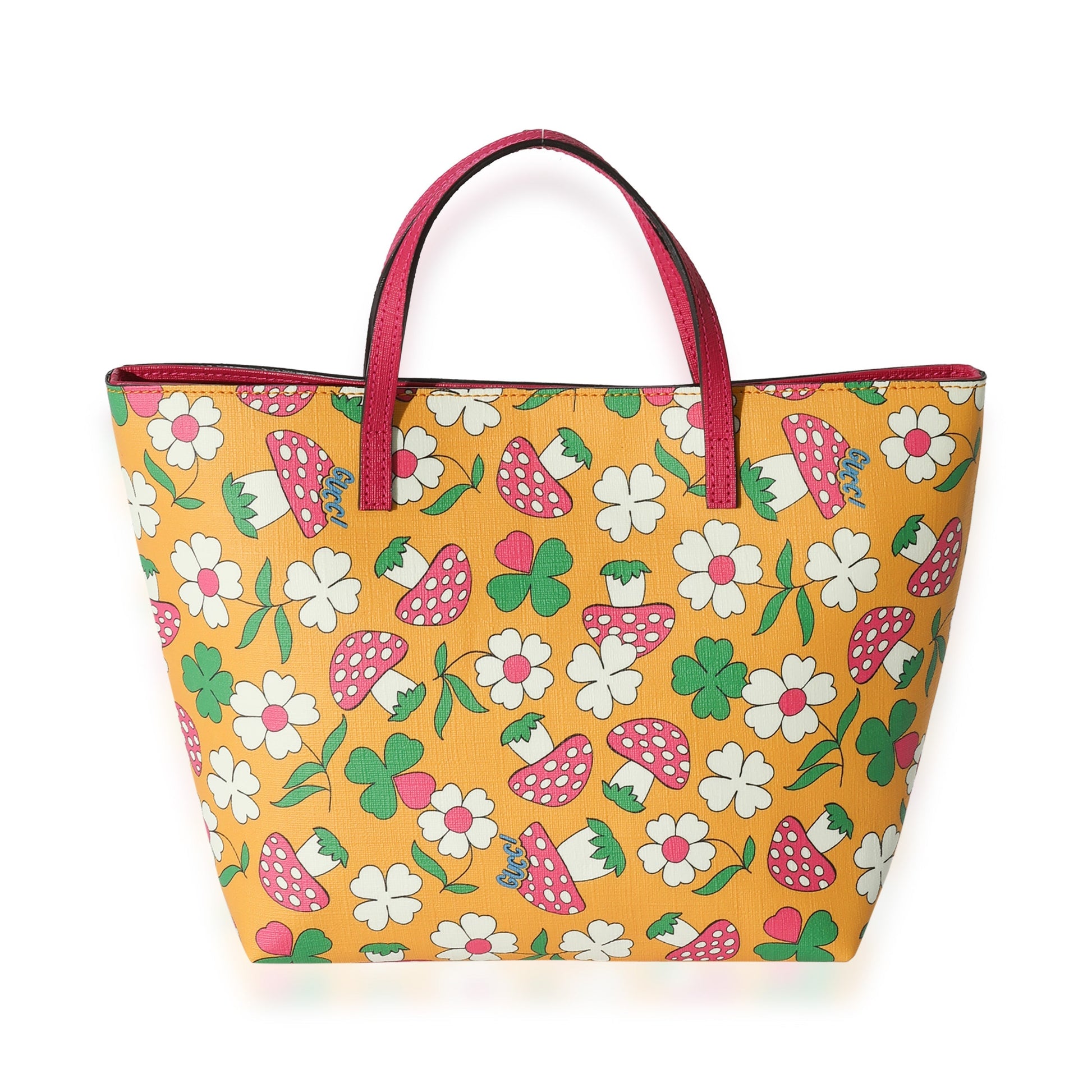 Gucci Monogram Nylon Leather Canvas Tote
