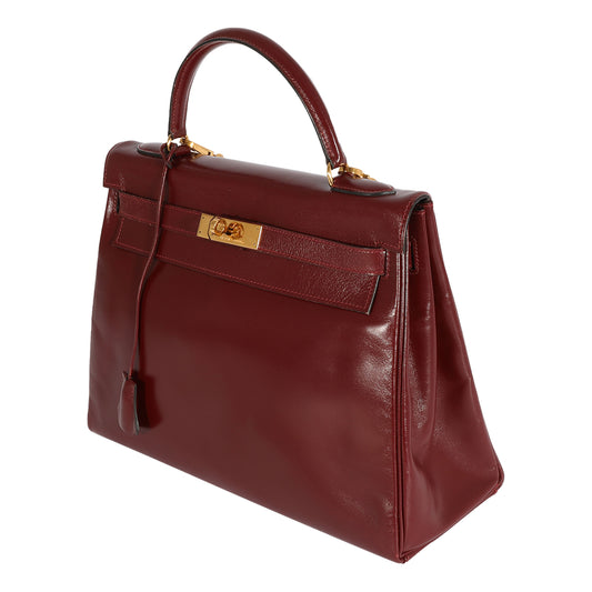 Hermes Kelly 32  Bordeaux Box