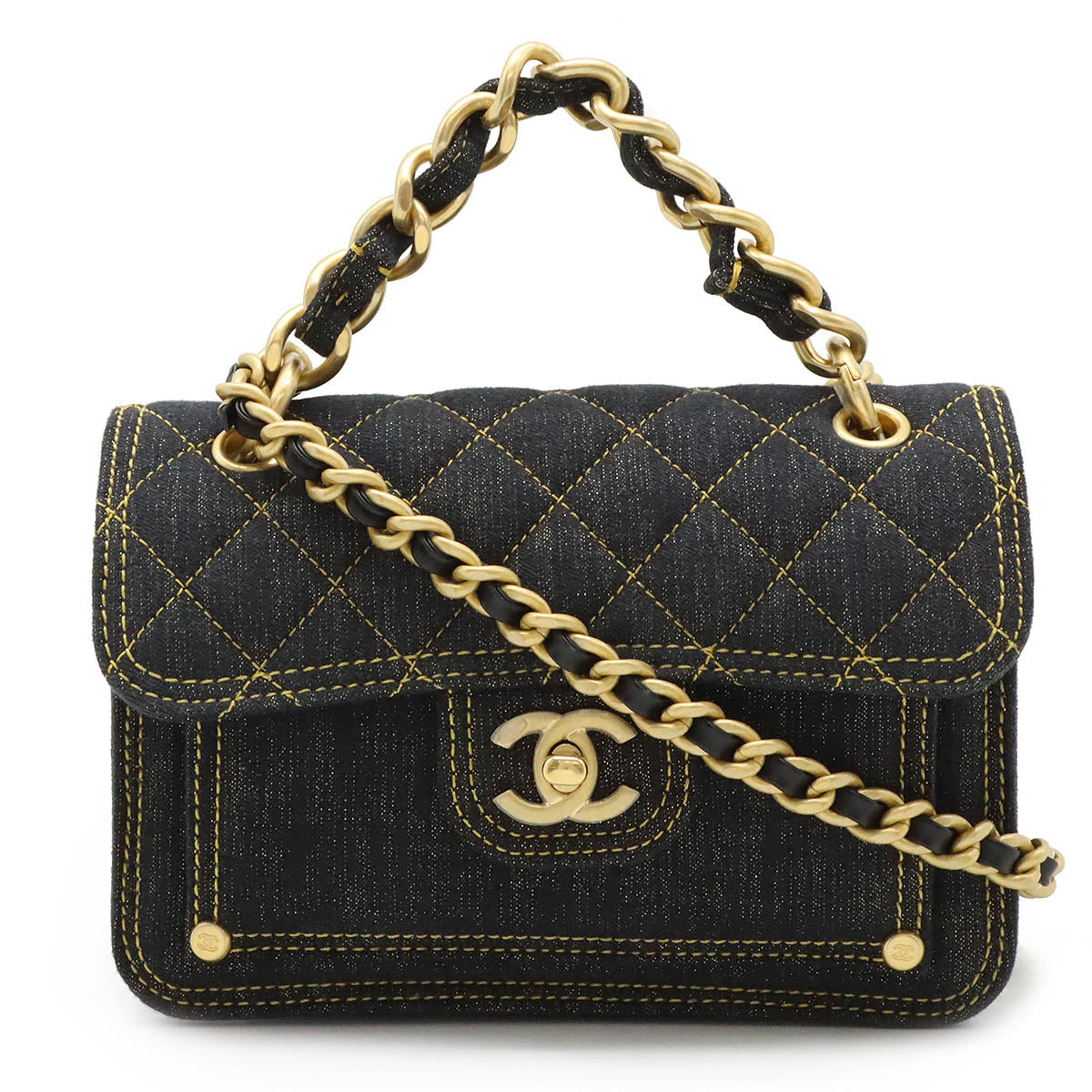 Chanel Matelasse Coco Mark 2way Shoulder Bag Classic Flap