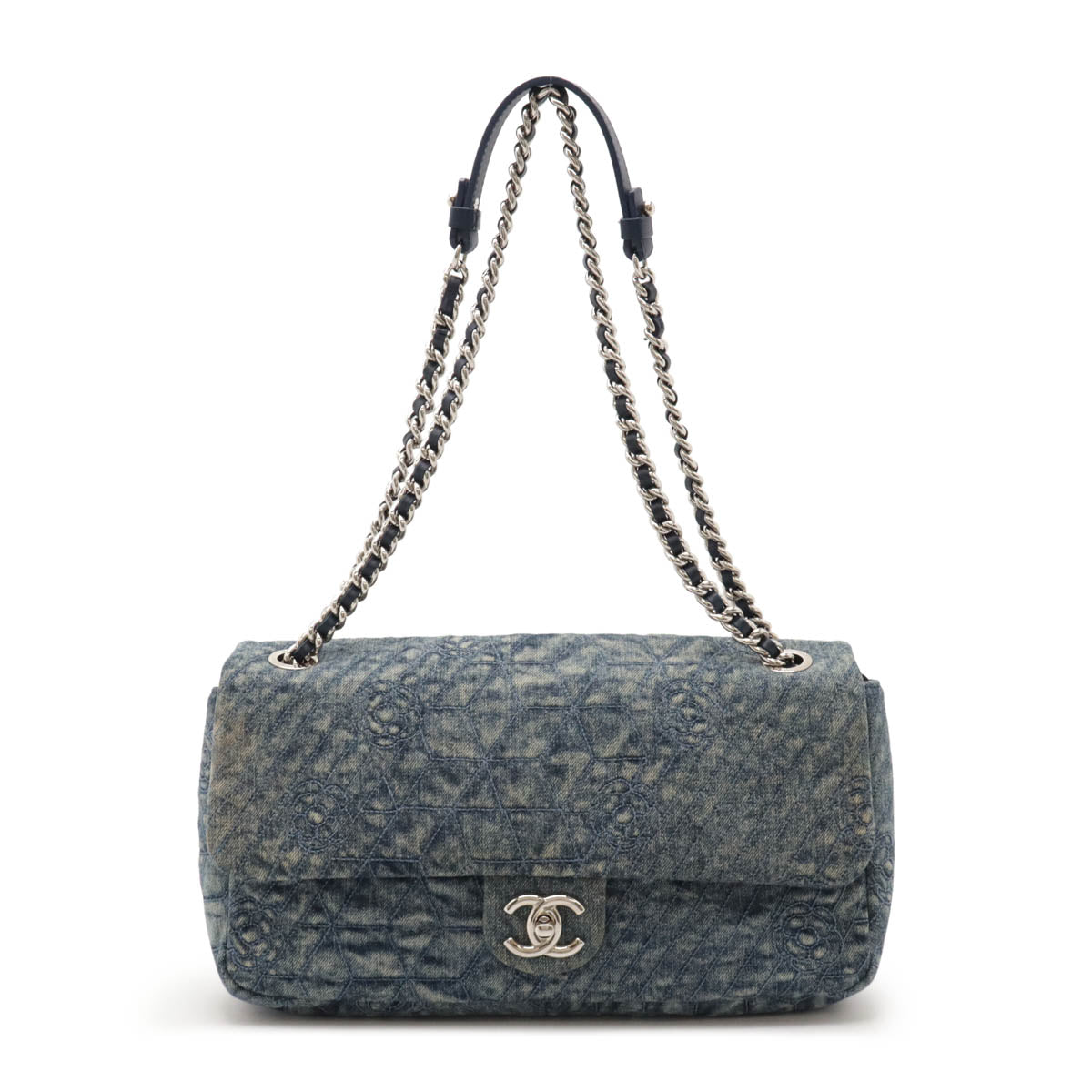 Chanel Camellia Coco Mark Shoulder Bag Classic Flap