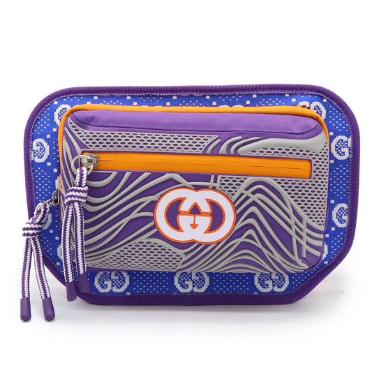 Gucci Nylon Jersey Rubber GG Belt Bag 752102