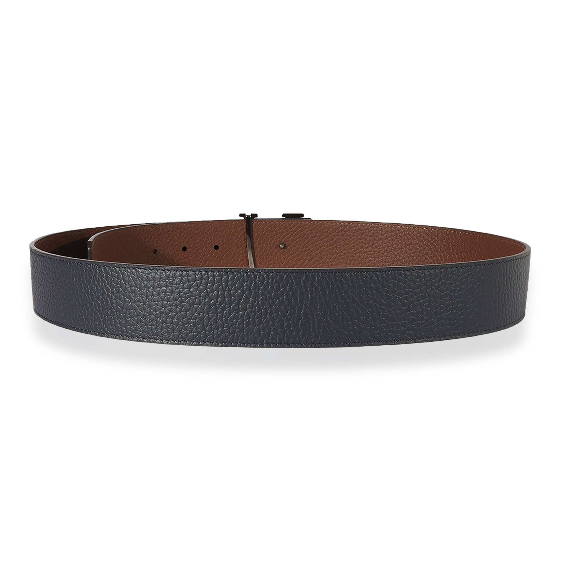 Louis Vuitton Black Leather Tilt Monogram Belt 44/90