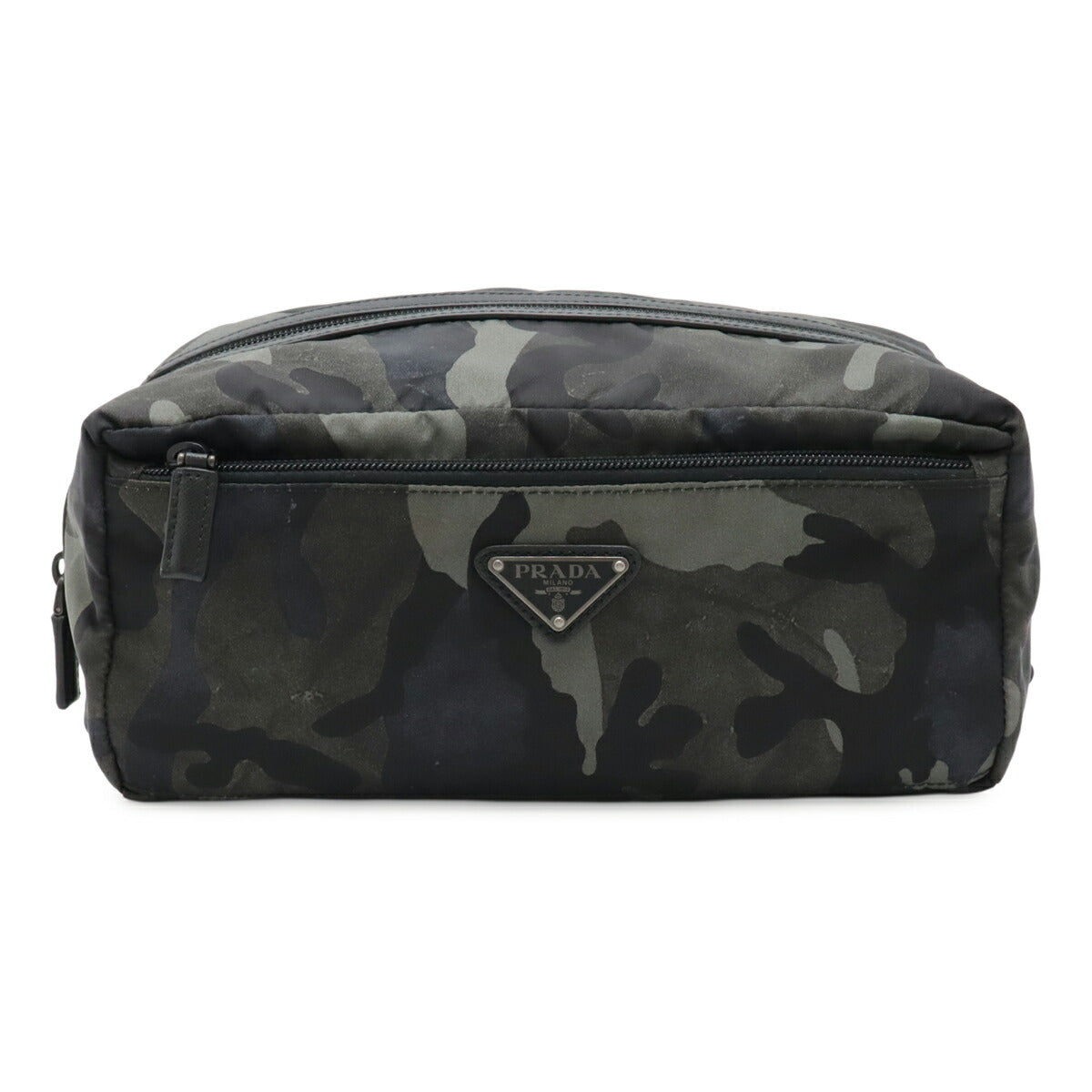 Prada 2N0029 Nylon Leather Pouch