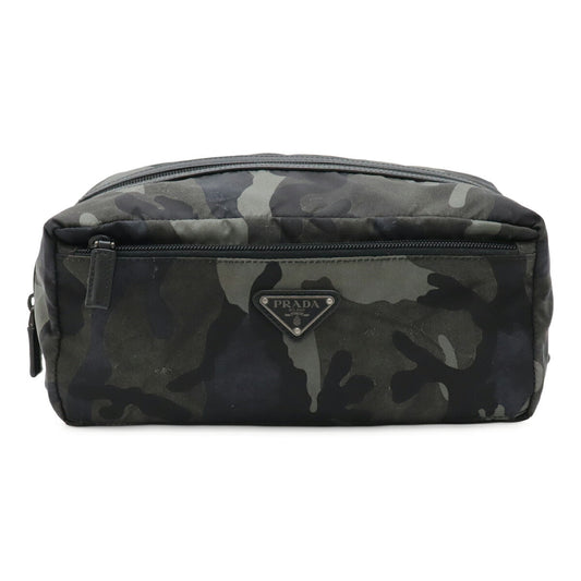 Prada 2N0029 Nylon Leather Pouch