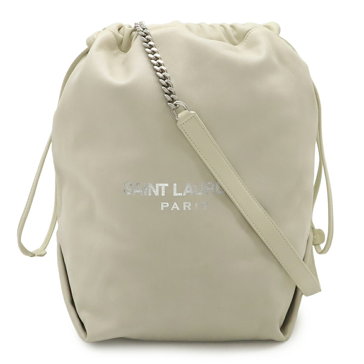 Saint Laurent TEDDY POCHON Leather Shoulder Bag